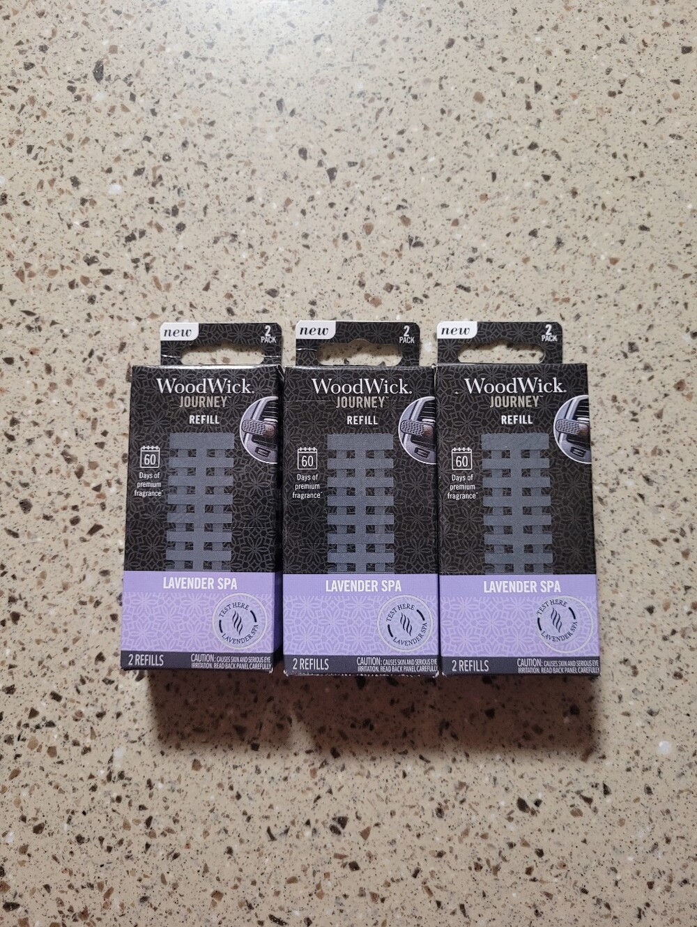 3 (2-Packs) WoodWick Journey Lavender Spa Refills Car Air Freshener Fragrance